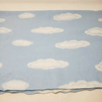 Baby Blue Sky White Clouds Soft Fleece Fabric Almost 1 yard JoAnn Exclusive