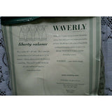 NOS Waverly Home Fashions Richmond Sage Liberty Valance 42" x 18" Pleated Tabs