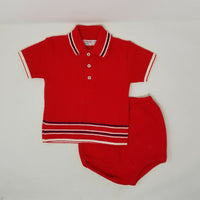 Vintage St Michael Orlon Acrylic Knit Pullover Sweater Set Baby Boys Size 1 12M