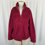 Vintage LL Bean Polartec Hi-Pile Berber Sherpa Fleece Zip Jacket Womens M Fuzzy