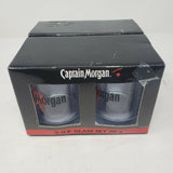 Captain Morgan Official Crew Gear Rocks D.O.F. Set of 4 Glasses in Box Barware