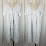 Enchantmates Miss Elaine 2 Piece Dressing Gown Robe Nightgown Womens M Vintage