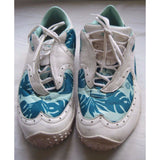 Puma Hawaiian Island Hibiscus Leaf Leather Golf Shoes Sneakers Womens 8.5 Floral