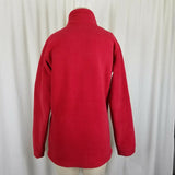 Columbia Red Fleece Jacket Full Zip Youth Girls Kids size XL 18 20 Funnel Neck