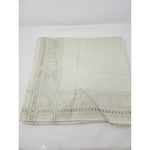 VINTAGE Jobelan Woven Cotton Tea TABLECLOTH Bone 30.5 x 29.5 W. Germany Squares