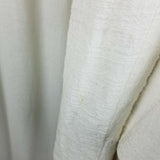 Ann Taylor Loft Open Front Woven Crosshatch White Cotton Jacket Womens 12