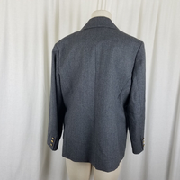 Vintage Tog Shop Wool Jacket Blazer Womens 14P Riding Equestrian 3 Gold Buttons