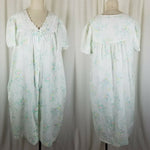 Enchantmates Miss Elaine 2 Piece Dressing Gown Robe Nightgown Womens M Vintage