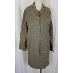 Richard Christopher Neiman Marcus woven linen wool blend dress and jacket set Womens 6