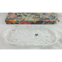 Mikasa Walther Glass West Germany Crystal Canapé Tray Server Maria Spring Medley