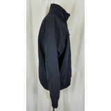 LL Bean Fleece Lined Jacket Nylon Windbreaker Full Zip Up Bomber Style Womens M