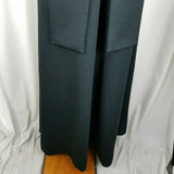 Vintage Black Weighted Built In Scarf Neckline Long Maxi Flowing Dress Womens M