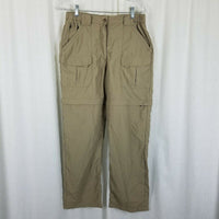 LL Bean Nylon Cargo Zip Off Conversion Shorts Hiking Pants Womens S Outdoor Camp
