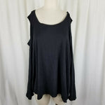 Lysse Plus Size Cold Bare Shoulder Top Shirt Tunic Blouse Womens 3X Black