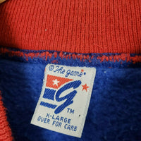 Vintage The Game 1925 New York Giants Pinstriped Pullover Sweatshirt DBL Collar