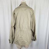 Travelsmith Khaki Cargo Jacket Canvas Safari Field Womens L Conversion Anorak