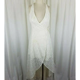 Abercrombie & Fitch Lace Wrap Summer Dress Womens S Hi Lo Assymetrical Plunge