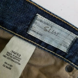 Denim & Supply Ralph Lauren Mens 36X32 Slim Fit Blue Jean Camo Flag Pocket E102