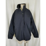 LL Bean Fleece Lined Jacket Nylon Windbreaker Full Zip Up Bomber Style Womens M