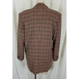 Brooks Brothers 100% Wool Houndstooth Checked Blazer Jacket Womens 10 Vintage
