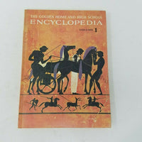 The Golden Home High School Encyclopedia 1961 1st Printing Vol 1 Textbook Book