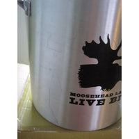 Moosehead Lager Live Big Pot 12 Quart Aluminum Lobster Steamer Canada Beer Metal