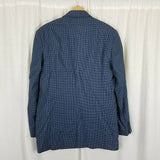 Vintage Andrew Fezza Macys Vegan Worsted Wool Sport Coat Jacket Blazer Mens 40L