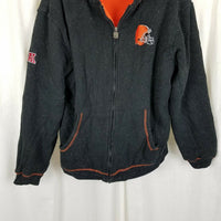 Vintage Cleveland Browns Pro Line NFL Full Zip Hoodie Sweatshirt Jacket Mens L