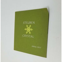 Steuben Crystal Spring 1970 Catalog Photos Pictures Advertisement Pricing Prices