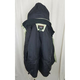 LL Bean Winter Jacket Nylon Parka Full Zip Up Anorak Womens L Ski Snow Green