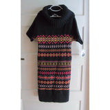 Willow Blossom Nordic Fair Isle Cowl Neck Knit Sweater Dress Girls M 10 12 SS