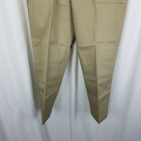 Vintage Dickies Shape Set Stain Release Twill Work Pants Mens 38x28 Tan NOS USA