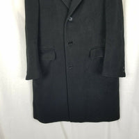 Lou Dramin Springfield Mass Fuzzy Winter Wool Peacoat Mens L Vintage Dress Coat