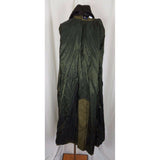 Liz Claiborne Lizsport Worsted Wool Faux Fur Long Maxi Trench Coat Womens PM