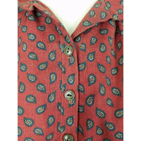 Matti of Lynne 2 Piece Skirt & Shirt Top Jacket Outfit Set Suit Womens 6 Paisley