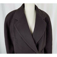 Jones New York Double Breasted Winter Wool Peacoat 3/4 Length Coat Womens L