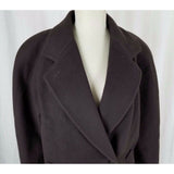 Jones New York Double Breasted Winter Wool Peacoat 3/4 Length Coat Womens L