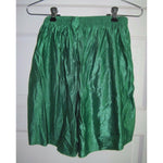 Vintage Cobblestones Silky Shiny Nylon PE GYM Track Running Shorts Green USA 80s