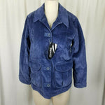 LL Bean Corduroy Thinsulate Insulated Lined Barn Jacket Coat Womens XSP Blue NWT