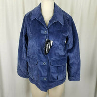 LL Bean Corduroy Thinsulate Insulated Lined Barn Jacket Coat Womens XSP Blue NWT