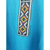 Vintage Moxie Alley Native American Travel Souvenir Tee Shirt TShirt Mens M Blue