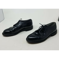 Bates Uniform Footwear Black Dress Shoes Vibram High Gloss Oxford 9.5 D Military