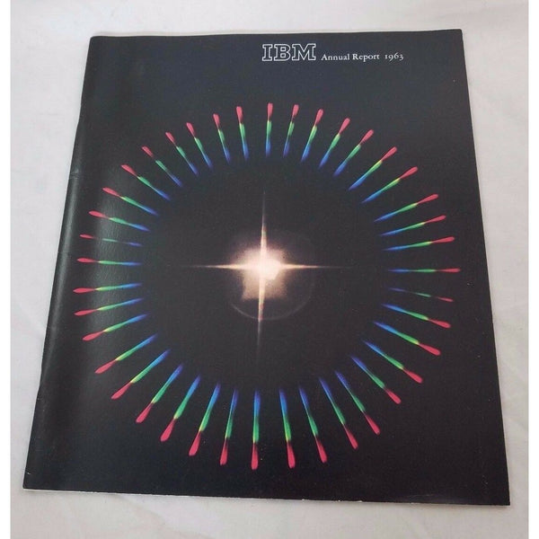 1963 IBM Annual Report Vintage Computers Space Guidance Center NY Worlds Fair