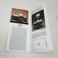 Canon SLR Cameras Color Catalogs Pamphlets Vintage Advertising Ephemera 35mm