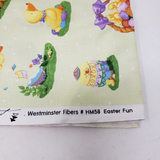 Easter Fun Chicks Eggs Free Spirit Westminster Hallmark Fabric 3.75 Yards HM58