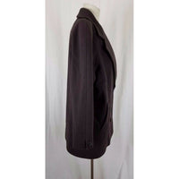 Jones New York Double Breasted Winter Wool Peacoat 3/4 Length Coat Womens L