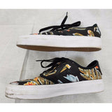 Converse Cons Zakim Ox Floral Hawaiian Hibiscus Flowers 151318C Womens 6.5 Black