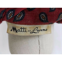 Matti of Lynne 2 Piece Skirt & Shirt Top Jacket Outfit Set Suit Womens 6 Paisley