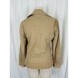Gap Corduroy Double Breasted Trench Style Short Peacoat Jacket Womens S Camel