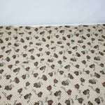 Textile Arts & Film Small Checked Log Cabin Cotton Fabric Woven .75 yards Woods